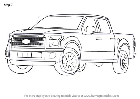 How to Draw Ford F-150 Truck (Trucks) Step by Step ...