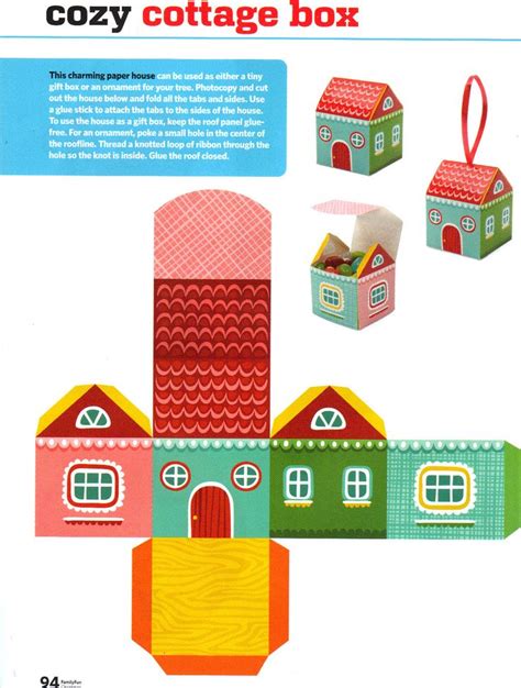 7 Best Images of Paper House Printable Craft Templates - 3D Paper House ...