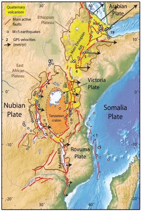 Great Rift Valley On Africa Map / History of Geology: John "Jack" Walter Gregory and the Great ...