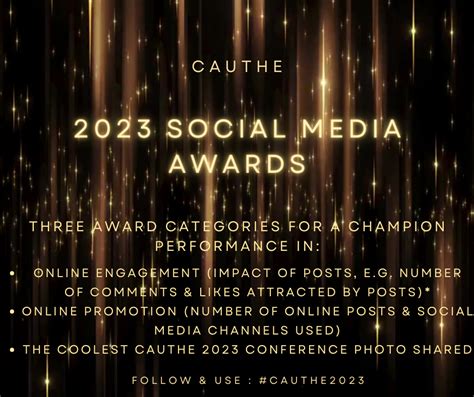 2023 Social media awards | CAUTHE