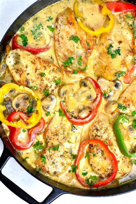 Easy Creamy Chicken Skillet - GypsyPlate