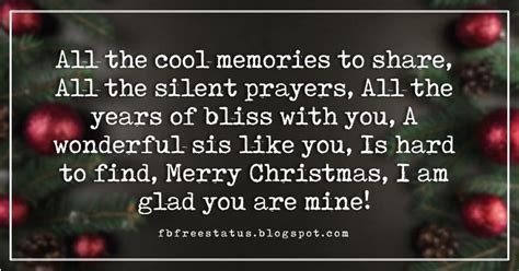 Heartwarming Christmas Messages for Your Beloved Sister