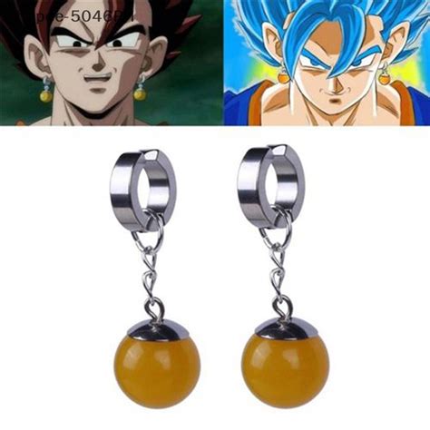 [BF] A Pair Drop Earrings Takerlama Vegetto Potara Earrings Son Goku Zamasu Earrings [BF ...