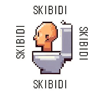 "Skibidi toilet meme pixel art" Sticker for Sale by StarTechFactory ...