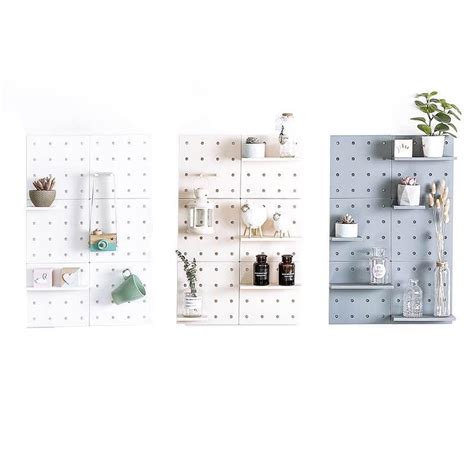 Pegboard Combination Kit Wall Panel DIY No Drilling | Random Living