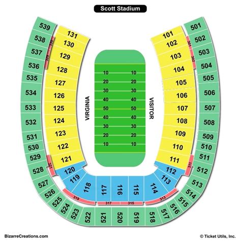 Scott Stadium 3d Seating Chart - Bios Pics