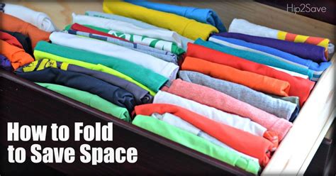 How To Fold Clothes to Save Space (Organizing Tip Using KonMari Folding Method) | Folding ...