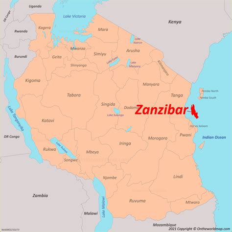 Zanzibar Map | Tanzania | Maps of Zanzibar Island, Detailed Maps of ...