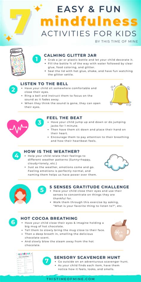 7 Easy And Fun Mindfulness Activities For Kids - This Time of Mine