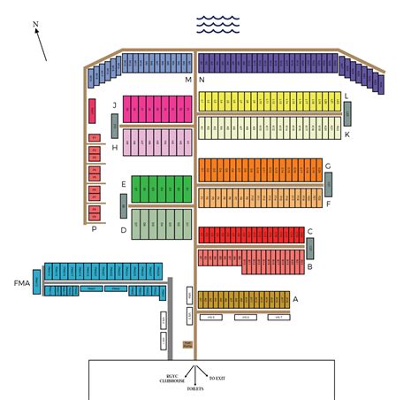 Marina Map - Royal Geelong Yacht Club