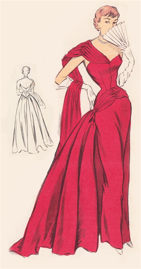 Vintage Sewing Pattern 1950s Evening Ball Gown in Any Size | Etsy in ...