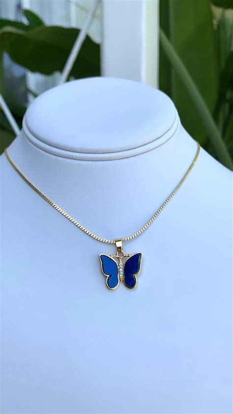 Top more than 147 blue topaz butterfly necklace latest - songngunhatanh ...