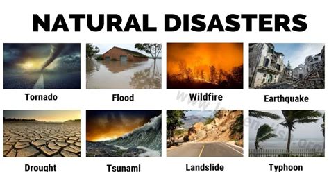 Natural Disasters: 24 English Vocabulary for Natural Disasters - Love ...