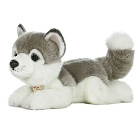 Realistic Stuffed Husky 11 Inch Plush Dog By Aurora