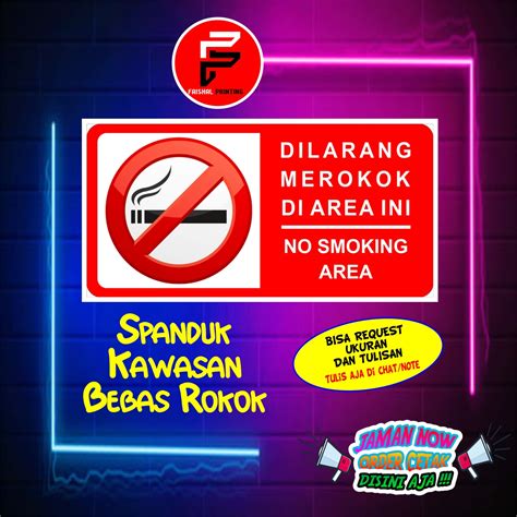 Spanduk Kawasan Tanpa Rokok Di Sekolah - IMAGESEE