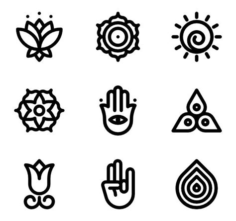 Yoga Symbols | Yoga symbols, Spiritual logo, Yoga logo