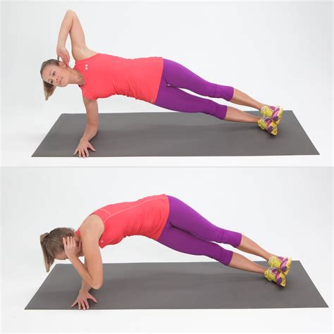 Side Elbow Plank With a Twist | The 25 Best Exercises to Tone Your Abs (and None of the Moves ...