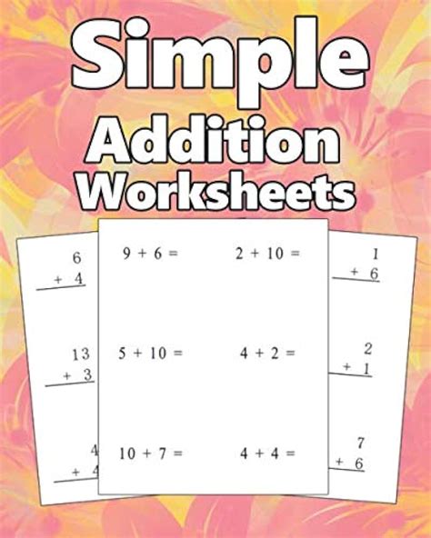 Simple Addition Worksheets: Math Practice for Grade 1,2,3,4 - Simple ...