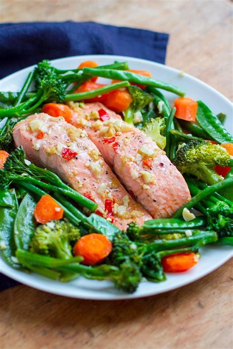 Instant Pot Salmon & Vegetables (Steamed, 15-Minutes) | Recipe | Steamed salmon recipes, Easy ...