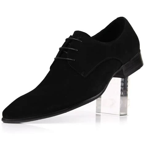 New Business Men's Suede Leather Dress shoes Lace up Formal shoes party ...