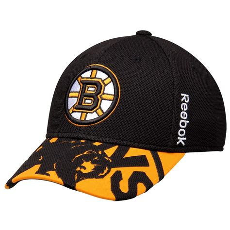 Reebok Boston Bruins Black 2015 NHL Draft Structured Flex Hat