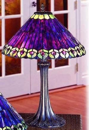 Tiffany Purple Peacock Lamp by Sarah Unser | Purple lamp, Tiffany lamps ...