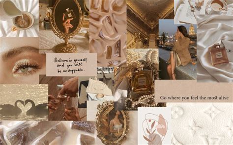 [33+] Beige Aesthetic Collage Laptop Wallpapers on WallpaperSafari Imac ...