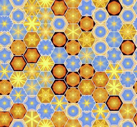 Hexagon Pattern for Apparels Digital Art by Tin Tran - Fine Art America