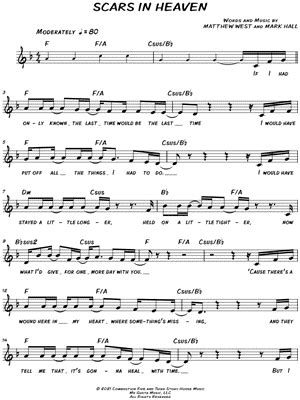 scars in heaven piano sheet music Scars crowns casting - Sheet Music ...