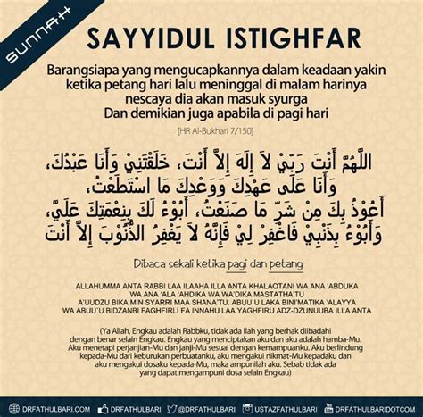 Doa Dzikir Pagi Dan Petang Sesuai Sunnah - Wulan Tugas