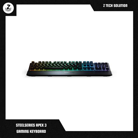 STEELSERIES APEX 3 RGB WATER RESISTANT GAMING KEYBOARD – Z TECH ...