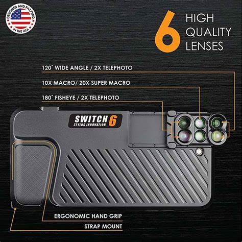 Ztylus Switch iPhone 7 Plus Case with 6-In-1 Lens Kit | Gadgetsin