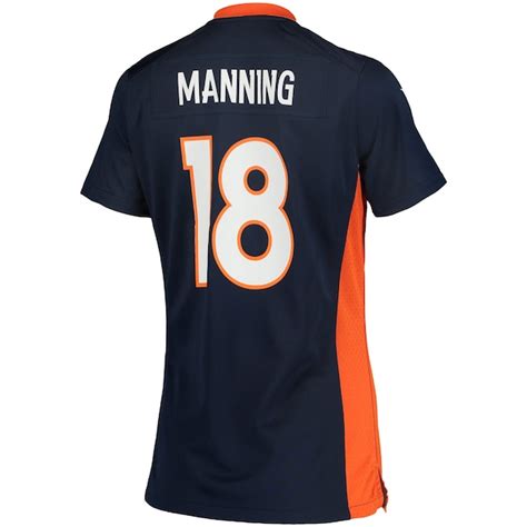 Women's Denver Broncos Peyton Manning Nike Navy Blue Game Jersey ...