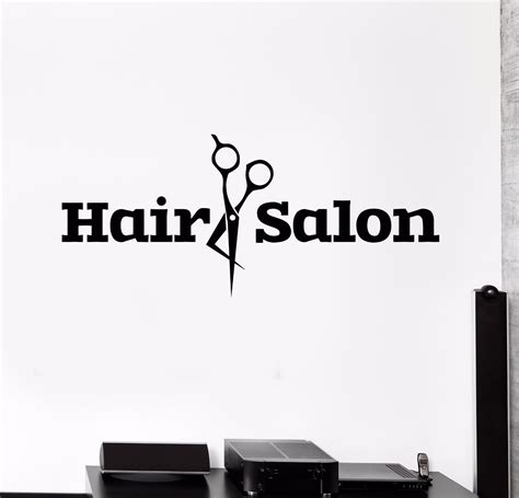 Vinyl Wall Decal Hair Salon Scissors Barbershop Stylist Stickers (563ig) | eBay | Hair salon ...