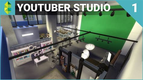 The Sims 4 Building - YouTuber & Streamer Studio (Part 1) - YouTube