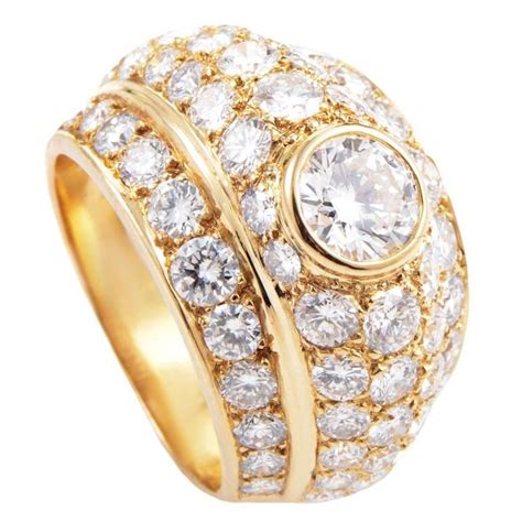 Cartier Lanieres Diamond Gold Ring at 1stdibs