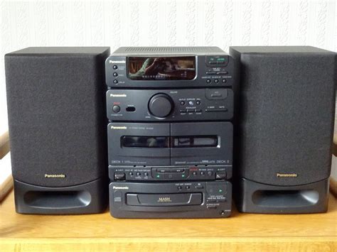 Panasonic SA-CH32 Stereo System, CD/Twin Cassette/FM-AM Radio, good ...