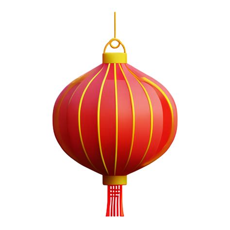 chinese new year lantern 3d icon 28210596 PNG