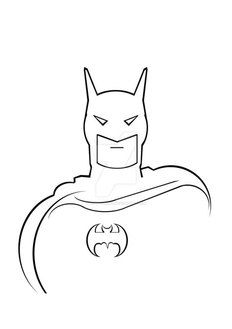 batman outline Batman clipart line drawing pencil and in color batman ...