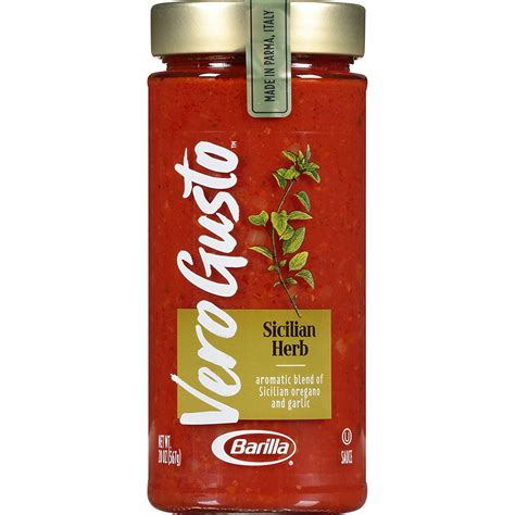 Vero Gusto By Barilla Tomato & Basil Pasta Sauce 3 Pack, 20 Oz Jar ...