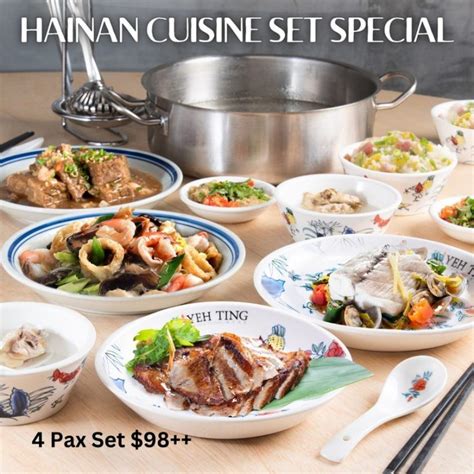 27 Sep 2022 Onward: Yeh Ting Hainan Cuisine Set Special - SG ...