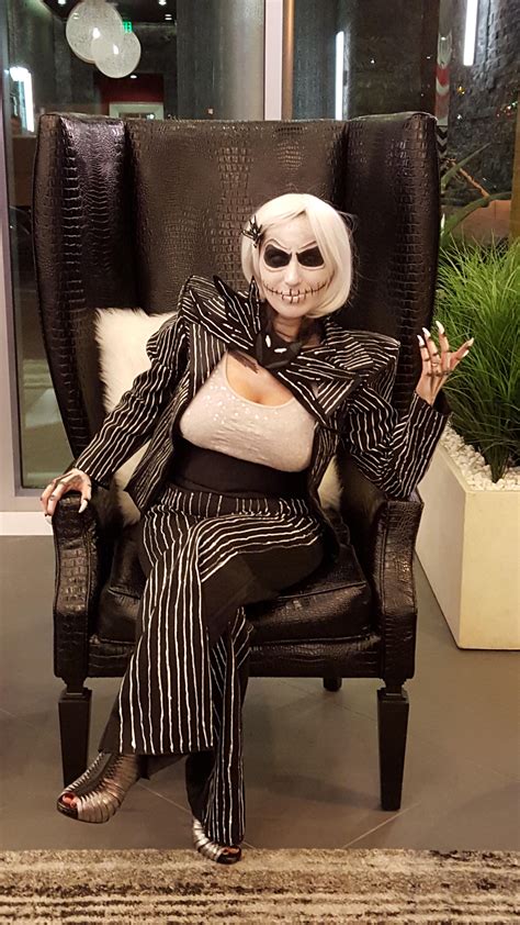 Jack Skellington out of a discount Lady Gaga costume [self] #cosplay ...