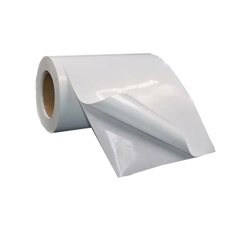 Printable Glossy White Self Adhesive Waterproof Vinyl Rolls For Label ...