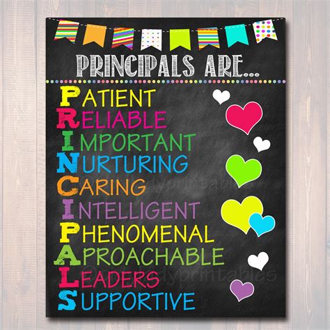 School Principal Poster | TidyLady Printables