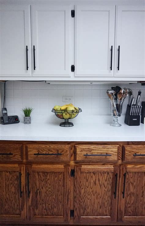 How I Painted My Cabinets Without Sanding (+ VIDEO) | Stained kitchen ...