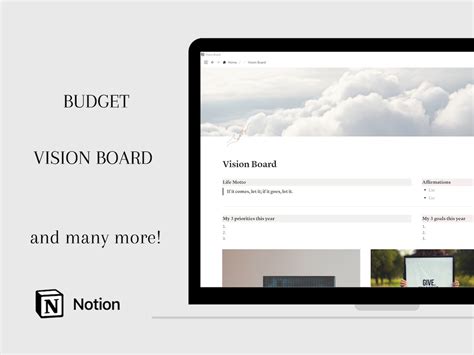 Minimalist Notion Template - Etsy