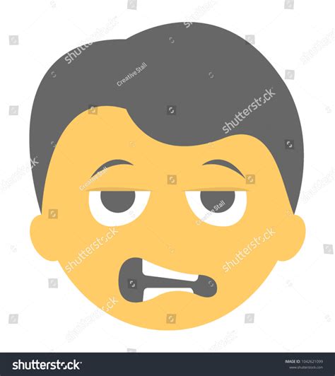 Doh Face Emoticon Expression Stock Vector (Royalty Free) 1042621099 | Shutterstock