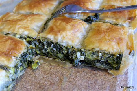 Greek spinach pie (traditional spanakopita) | Dailycious.gr