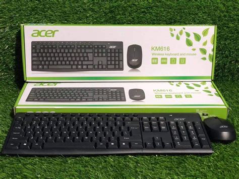 ACER WIRELESS KEYBOARD & MOUSE KM616, Computers & Tech, Parts ...