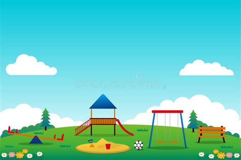 Kids Playground Wallpaper Stock Illustrations – 620 Kids Playground Wallpaper Stock ...